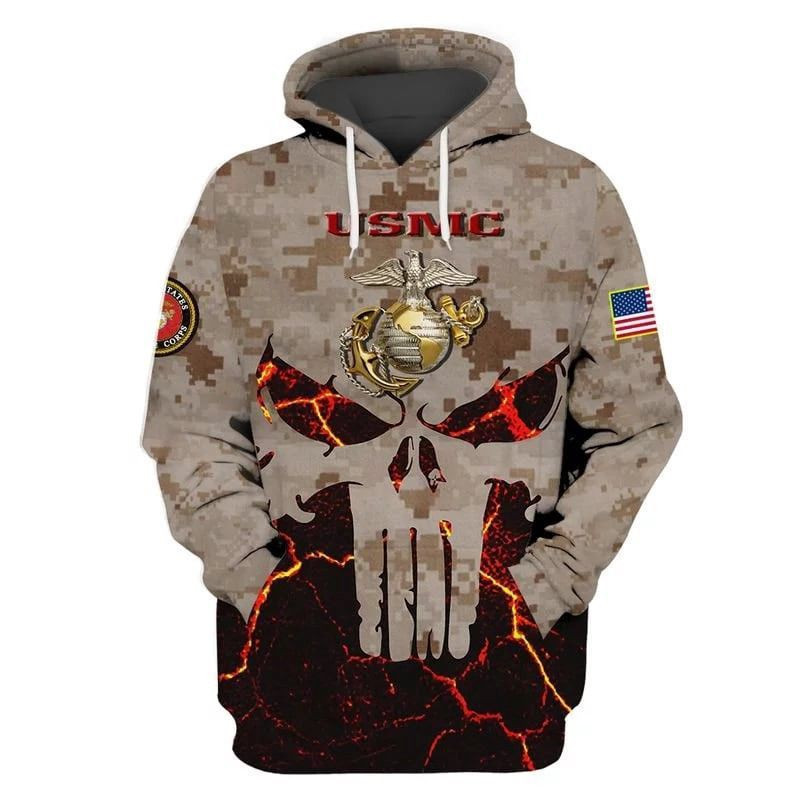 U.S Marines 3D All Over Print Hoodie & Zip Hoodie