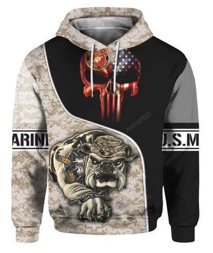 U.s Marines 3D All Over Print Hoodie & Zip Hoodie