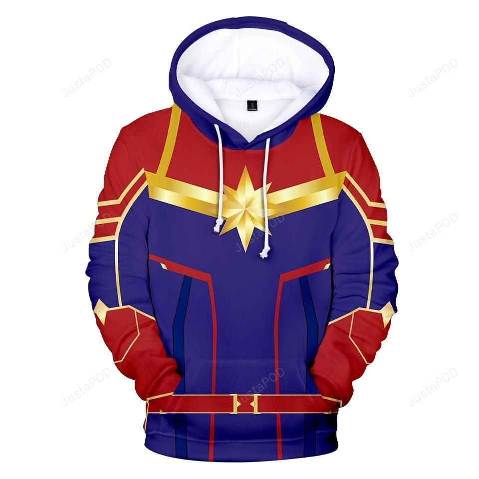 Captain Marvel 3D All Over Print Hoodie & Zip Hoodie