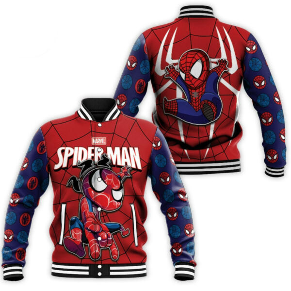 Spider Man Superhero ,gift For Spider Man Fans Baseball Jacket 368