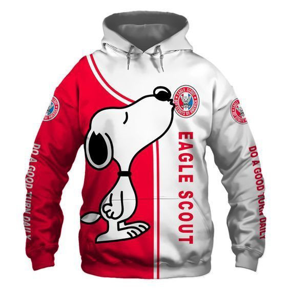 Piperstars Snoopy Eagle Scouts 3D All Over Print Hoodie & Zip Hoodie