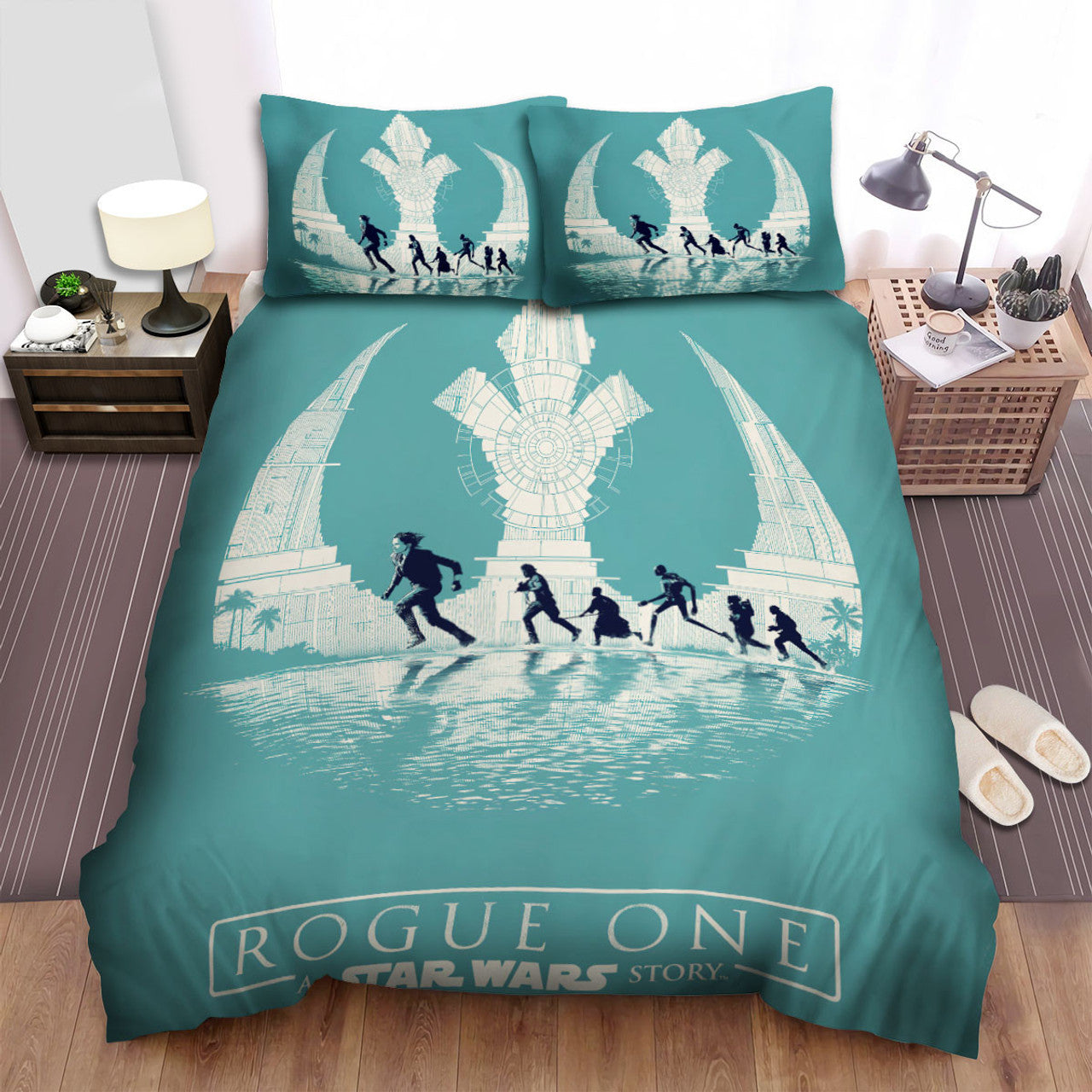 SW Bedding Set Rogue One A SW Story Duvet Covers Blue