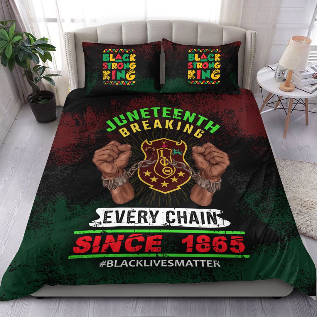 Juneteenth Bedding Set Juneteenth Breaking Every Chain Since 1865 Duvet Covers