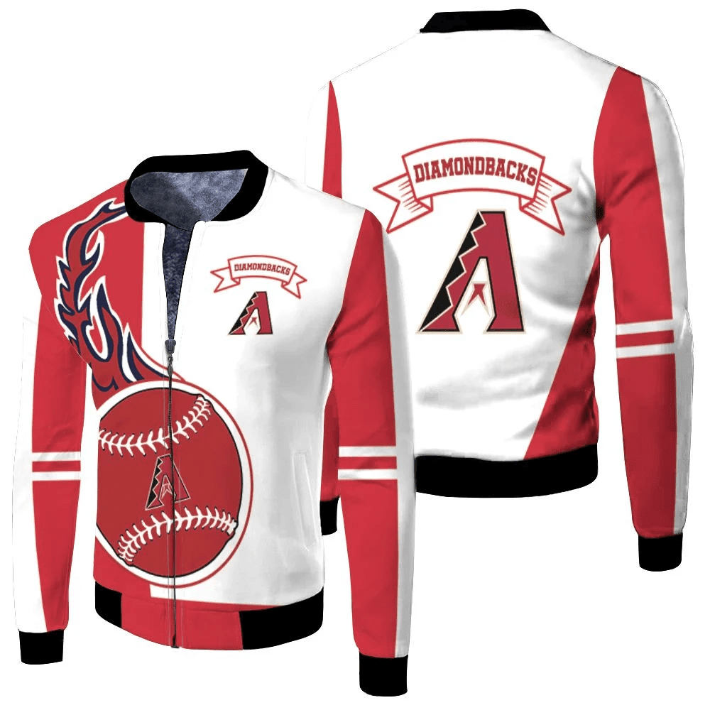 Arizona Diamondbacks Red White Bomber Jacket