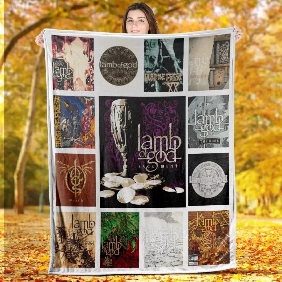 The Lamb Of God Fleece Sherpa Blanket