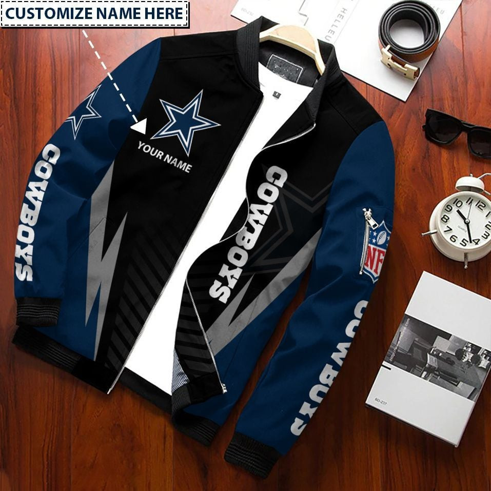 Cowboys Personalized Bomber Jacket 636
