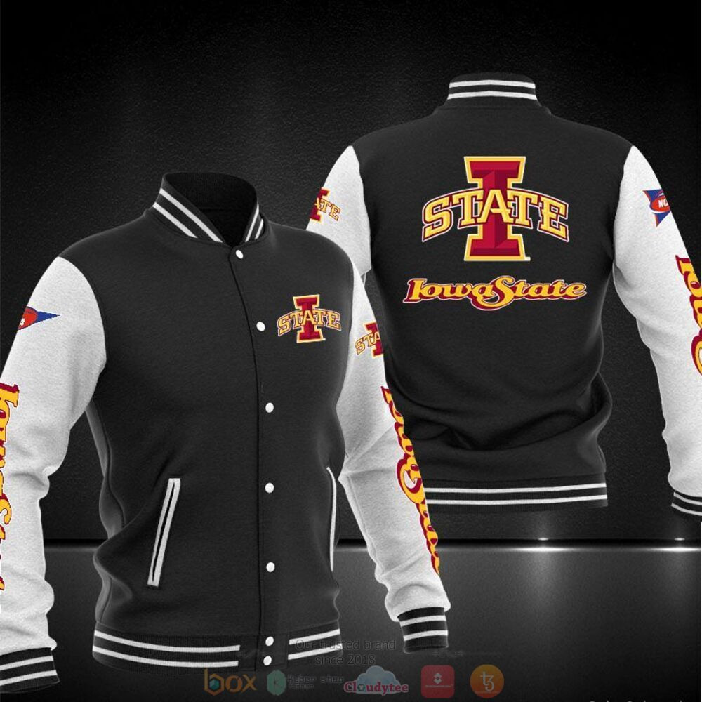 Iowa State Cyclones Black Baseball Jacket