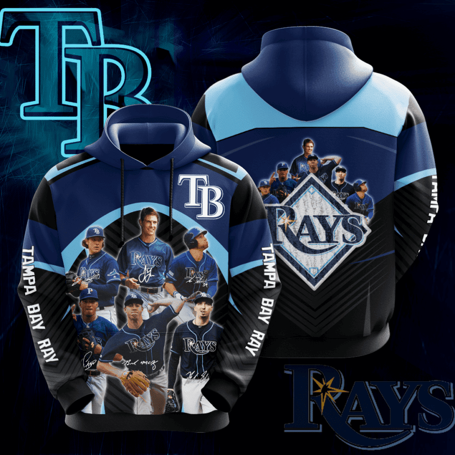Tampa Bay Rays 3D All Over Print Hoodie & Zip Hoodie