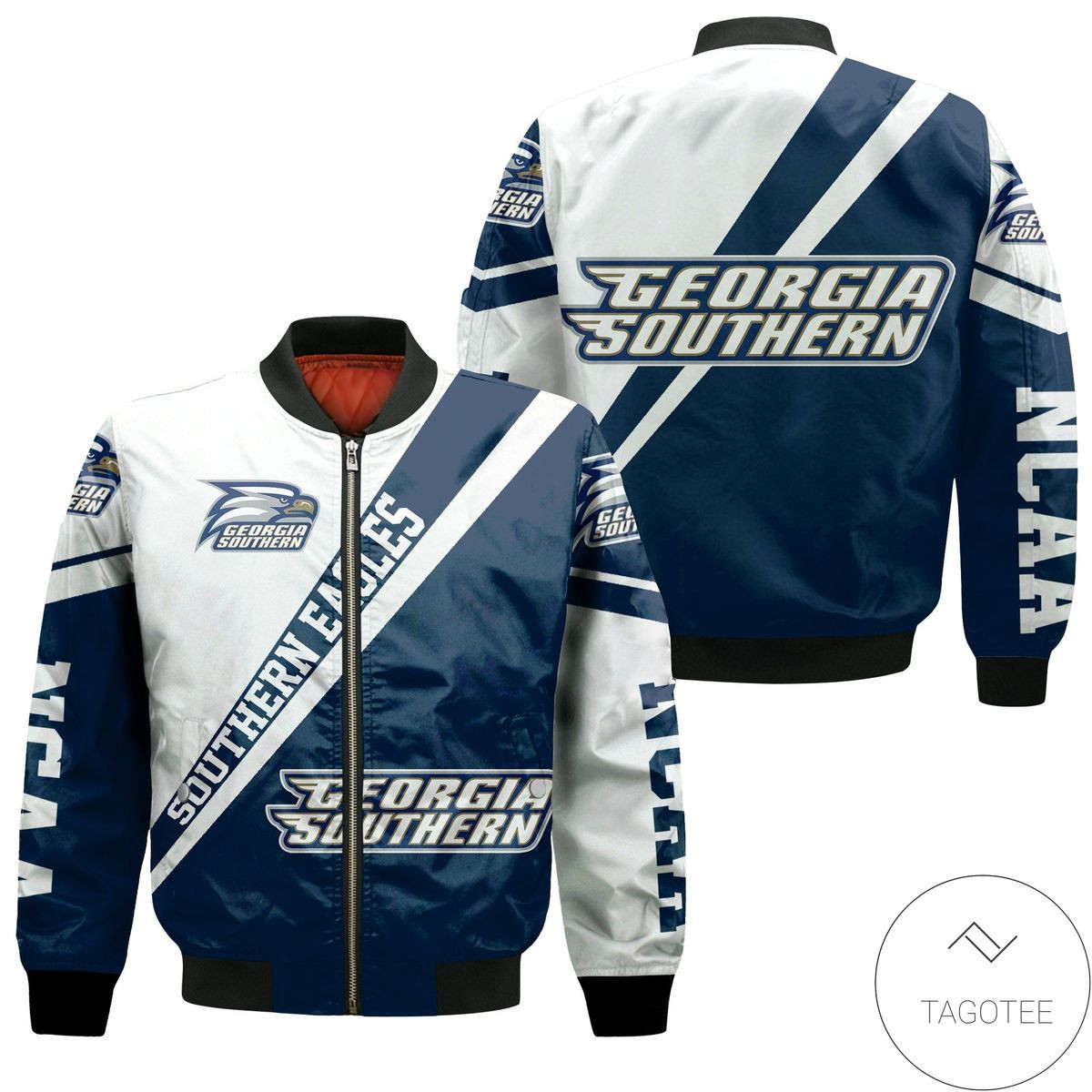 Georgia Southern Eagles Logo Cross Style Bomber Jacket
