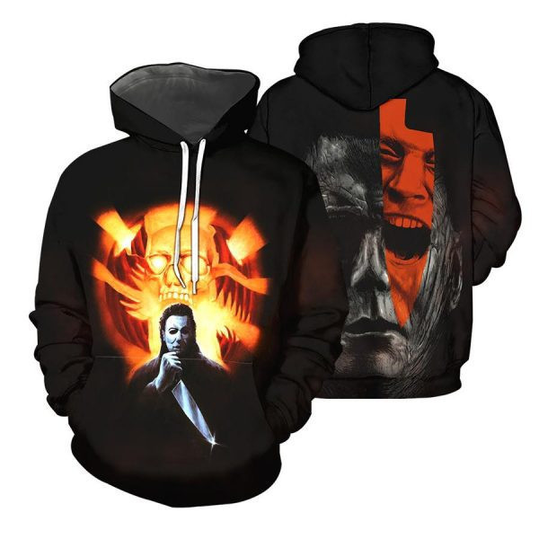 Michael Myers Screaming Horror Movies 2k513 Lover Gift,michael Myers All Over Print 3d Hoodie 178