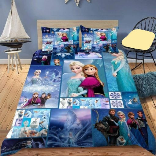 Frozen Bedding Set DN Frozen Characters Movie Scene Pattern Duvet Covers