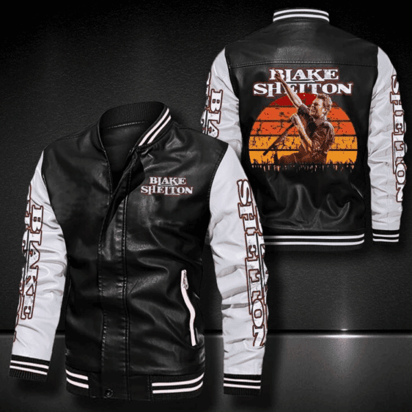 Blake Shelton Music Thank You For The Memories 5k605 Gifts Lover Leather Bomber Jacket 25