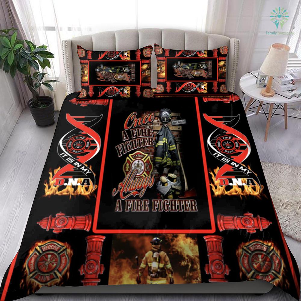 Firefighter Bedding Set Once A Firefighter Always A Firefighter Duvet Covers Black