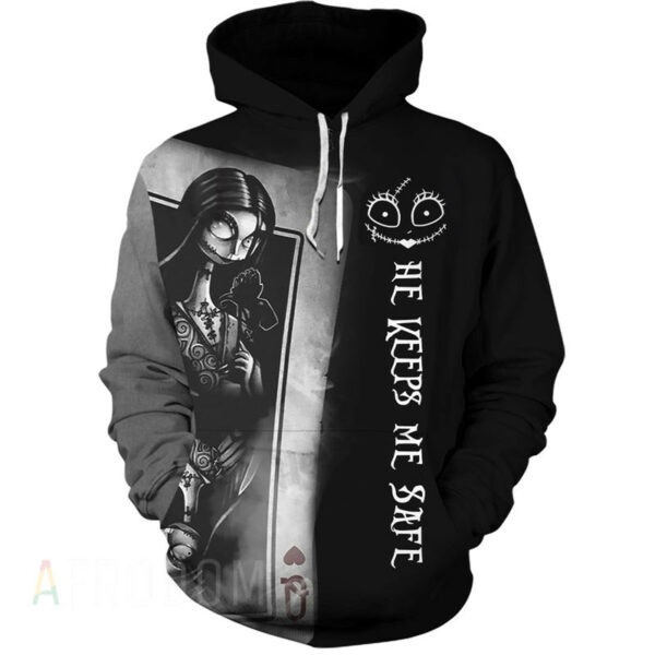 Jack Skellington And Sally Couple Hoodie 2, Gift For Fan 3d All Over Print Shirt Hoodie 187