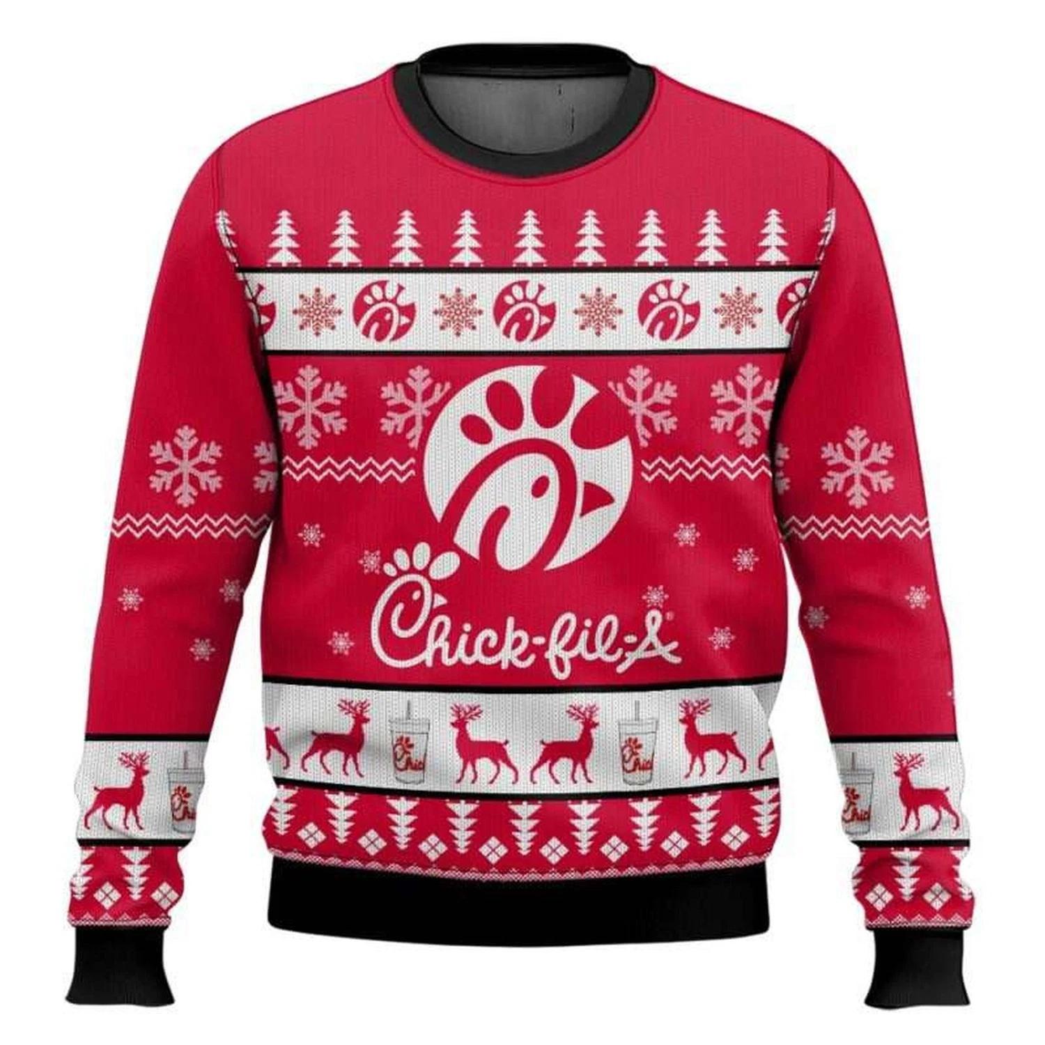 Chick Fil A Ugly Christmas Sweater