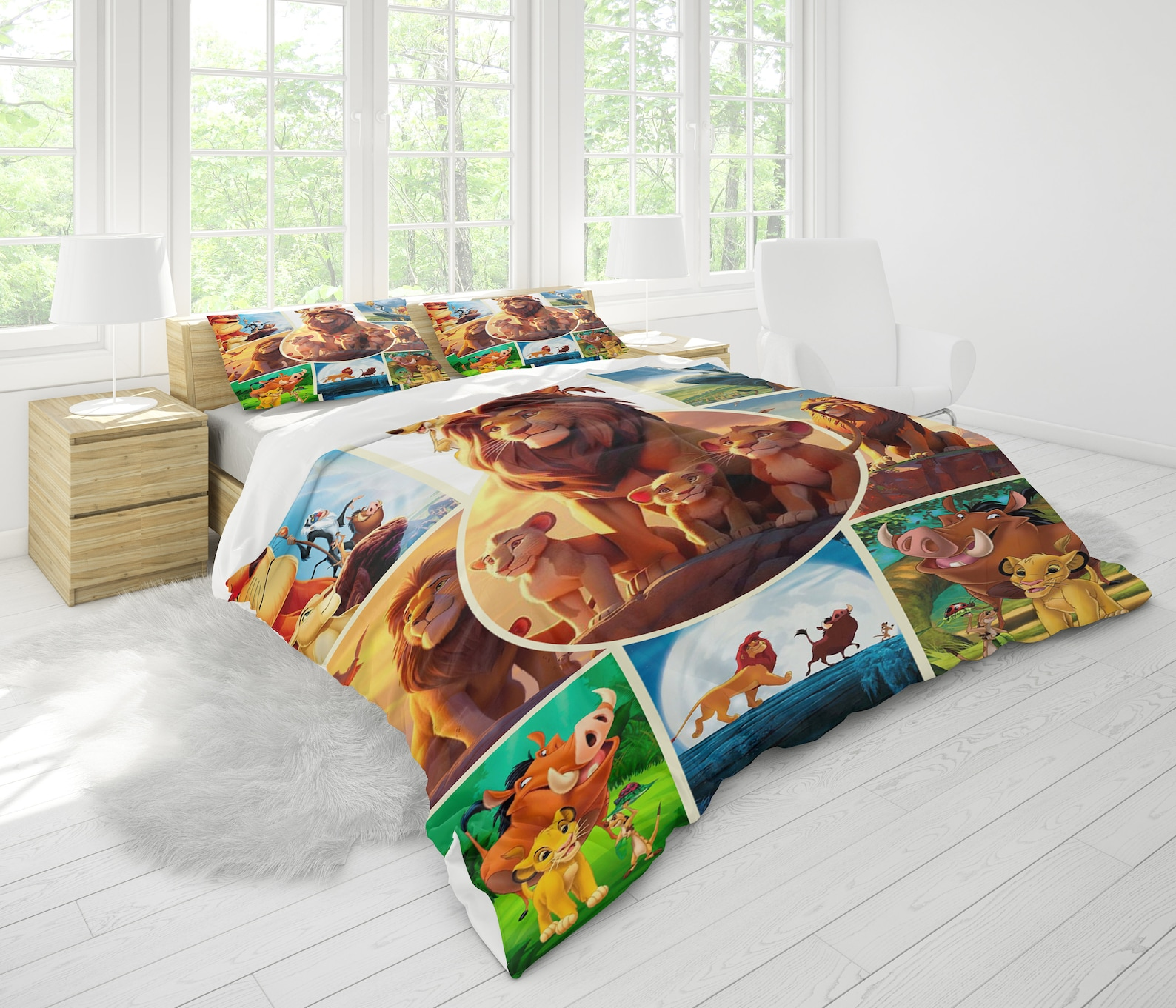 LK Bedding Set DN The LK Characters Friends Pattern Duvet Covers