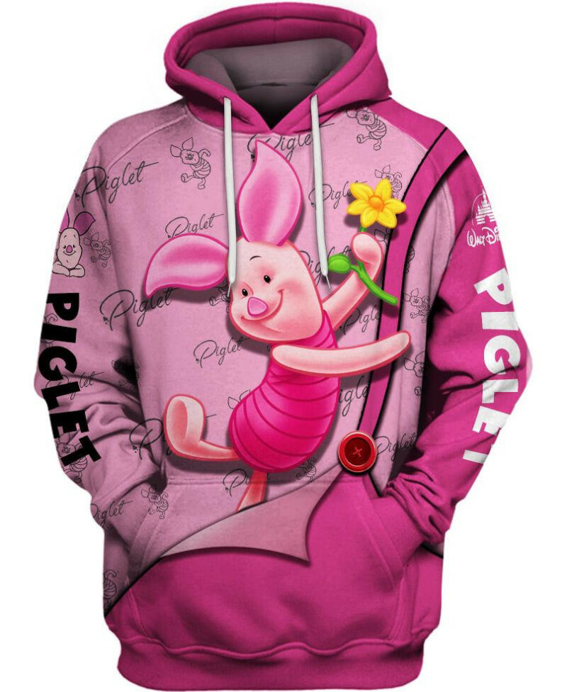 Lovely Piglet 3d Hoodie Zipper Hoodie