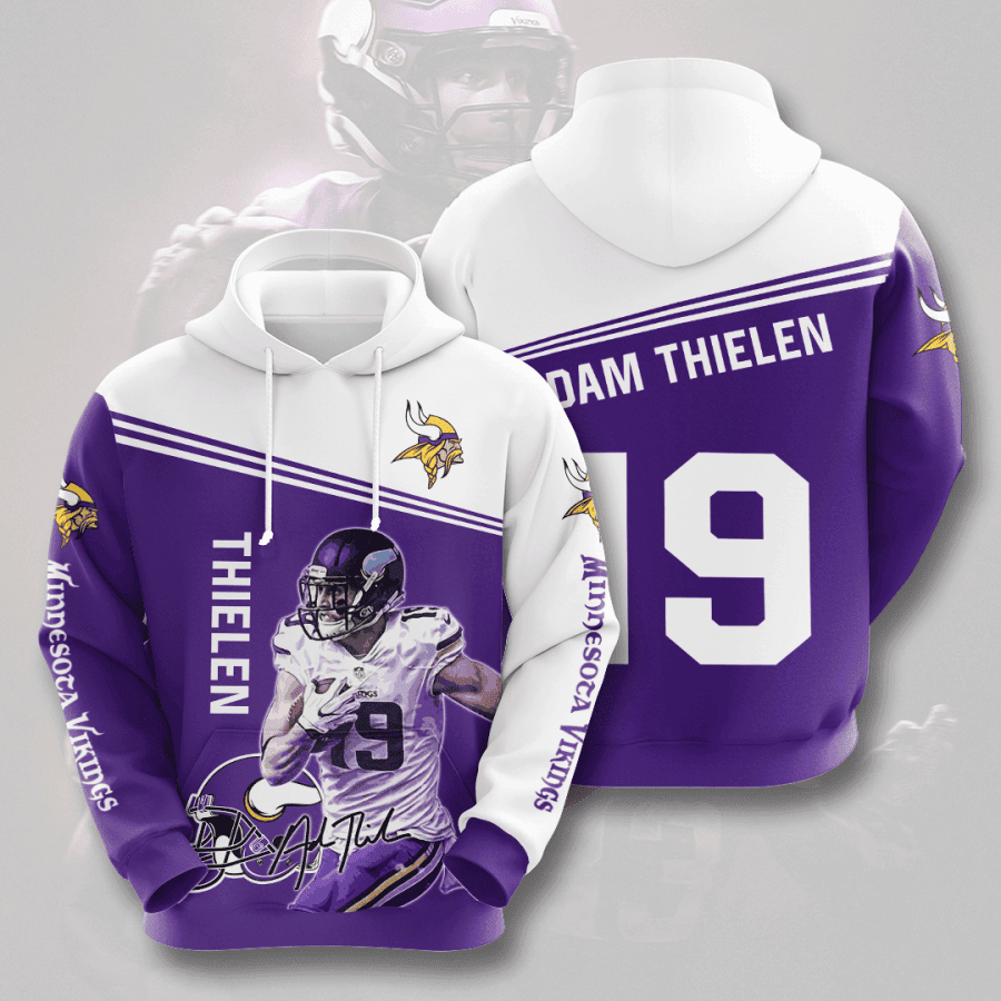 Adam Thielen Minnesota Vikings 3D All Over Print Hoodie & Zip Hoodie