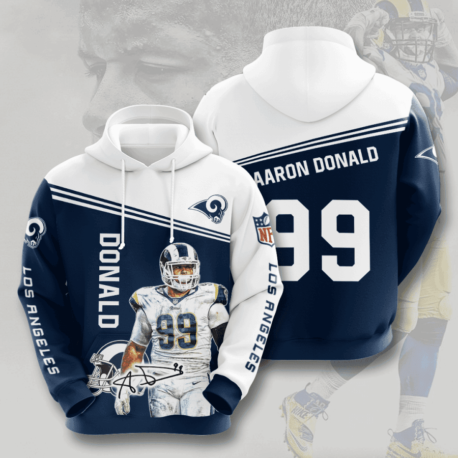 Aaron Donald Los Angeles Rams 3D All Over Print Hoodie & Zip Hoodie