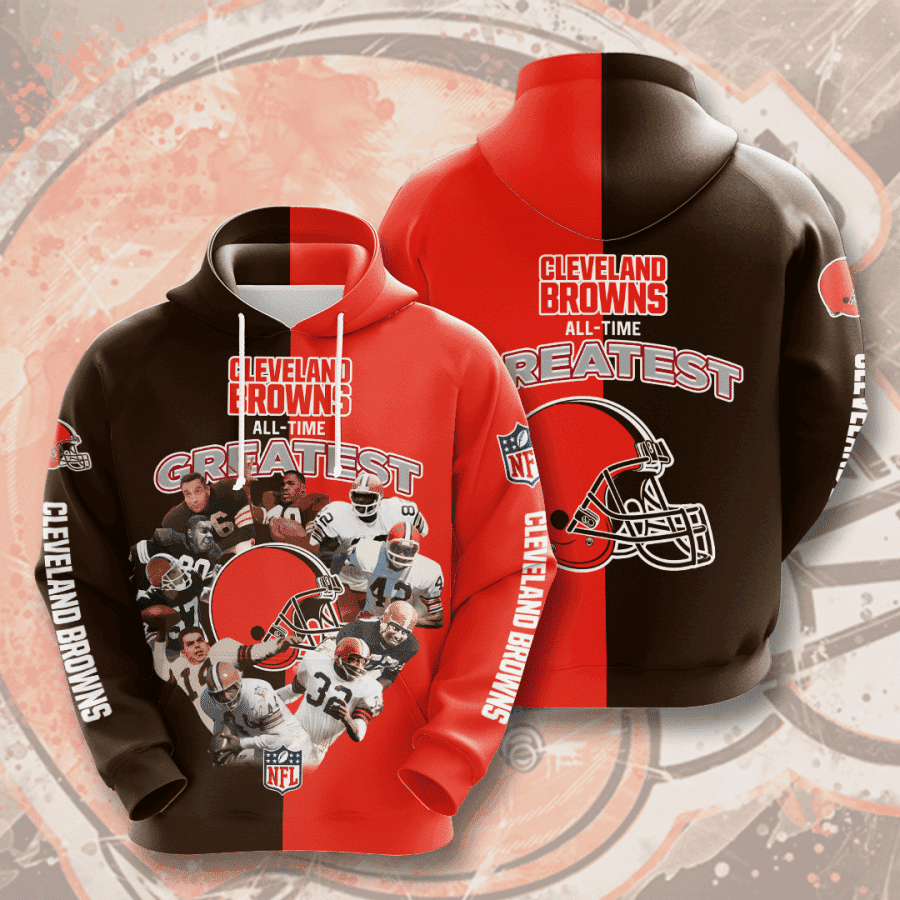Cleveland Browns 3D All Over Print Hoodie & Zip Hoodie