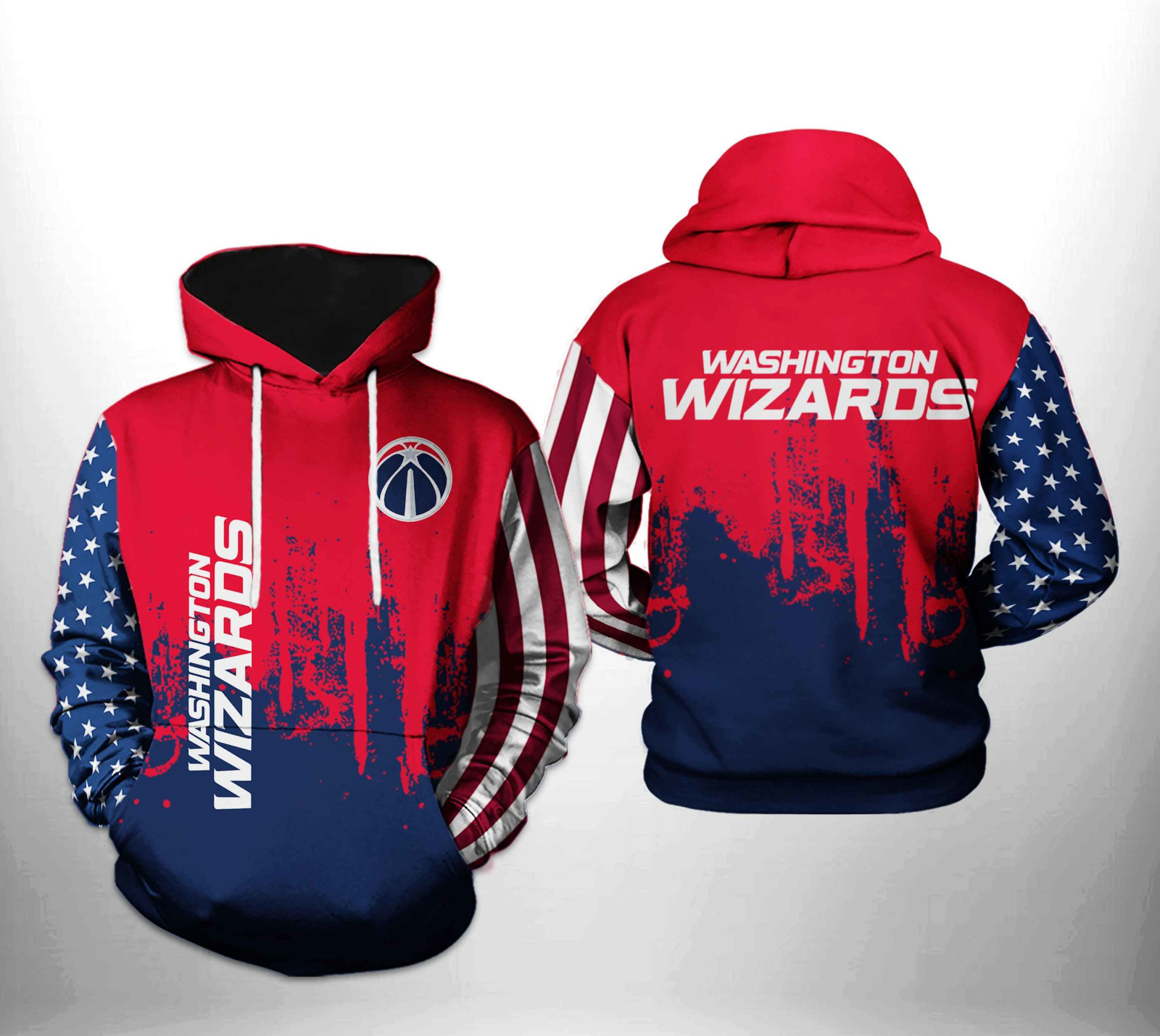 Washington Wizards Team US 3D All Over Print Hoodie & Zip Hoodie