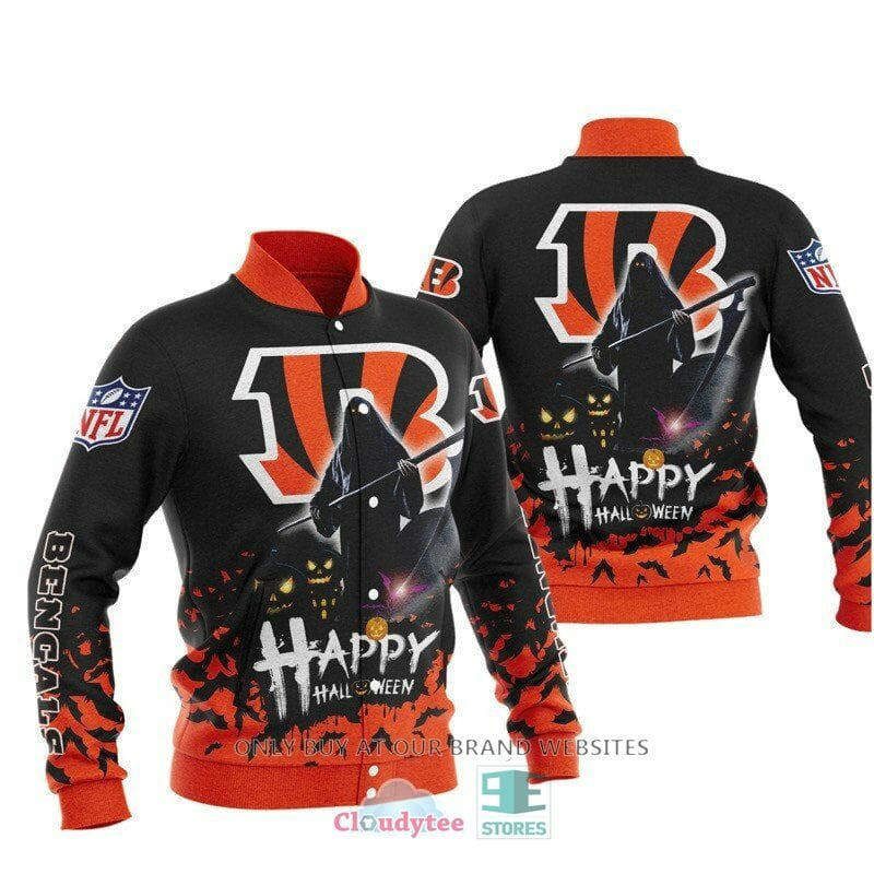 Cincinnati Bengals Happy Halloween Baseball Jacket