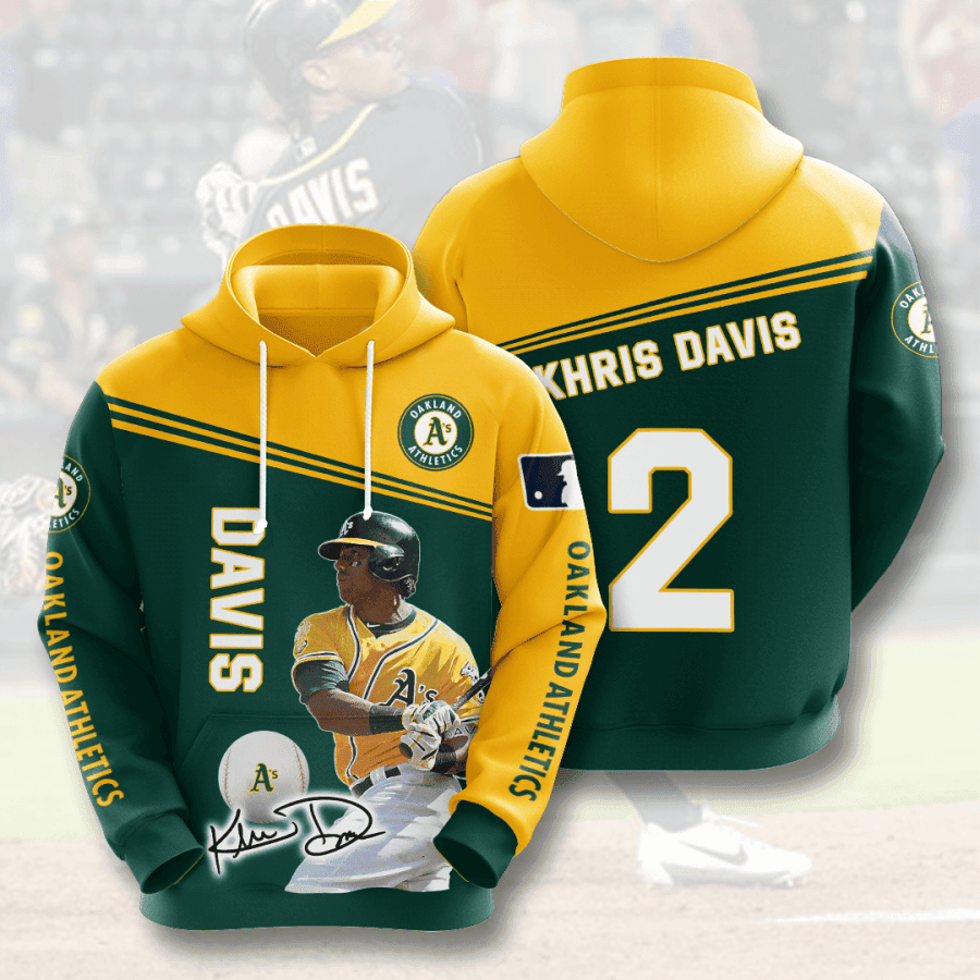 Khris Davis Oakland Athletics 3D All Over Print Hoodie & Zip Hoodie