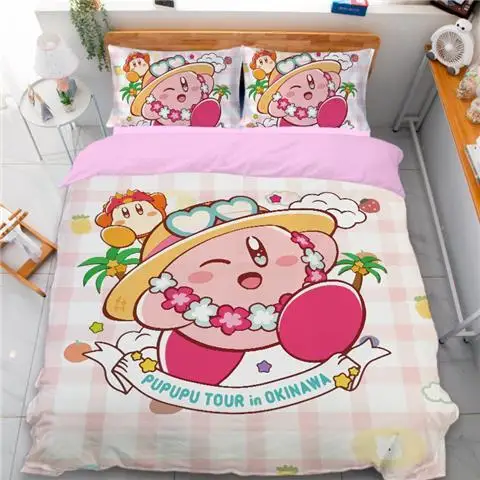 Kirby Bedding Set Pupupu Tour In Okinawa Duvet Covers