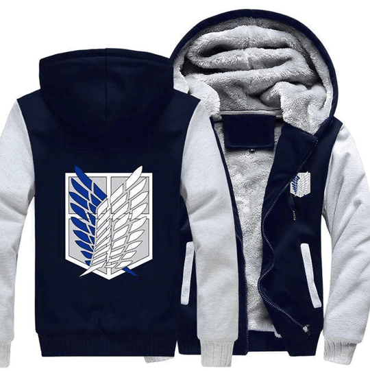 Attack On Titan Shingeki No Kyojin Survey Corps Logo Fan Gift, Attack On Titan Fleece Jacket 1
