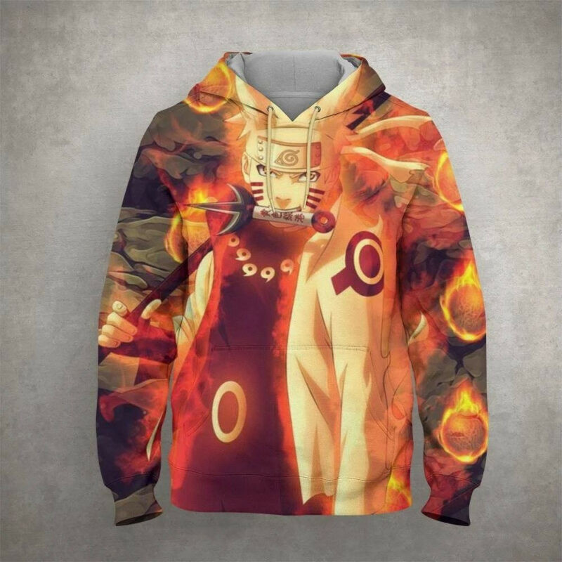 Naruto 2 Gift Over Print 3d Hoodie Zip Hoodie