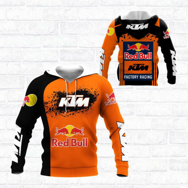 Red Bull Ktm Factory Racing Team F1 8k121 3d Zip Hoodie Hoodie Ii0 2023