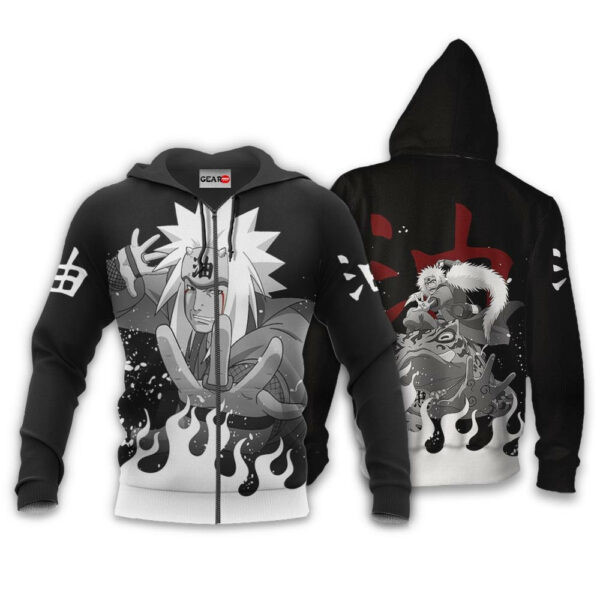 Jiraiya Naruto Anime 1k398 Cartoon Graphic Outfits Aop 3d Hoodie, Zip Hoodie 787