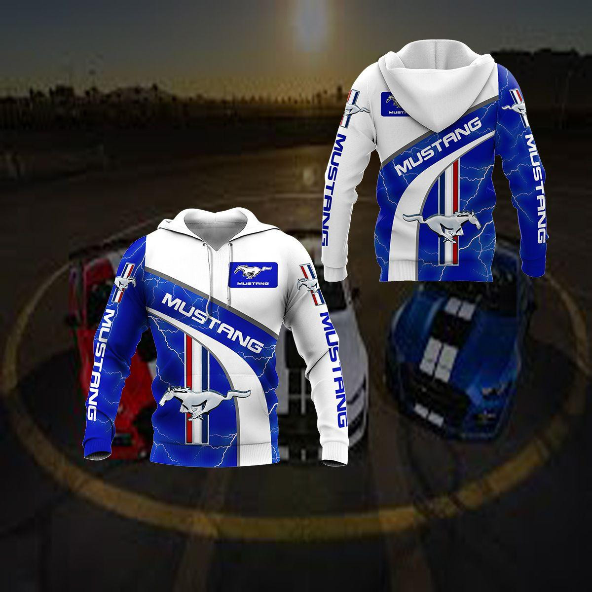 Ford Mustang Luxury Car 8k196 3d Zip Hoodie Hoodie Ii0