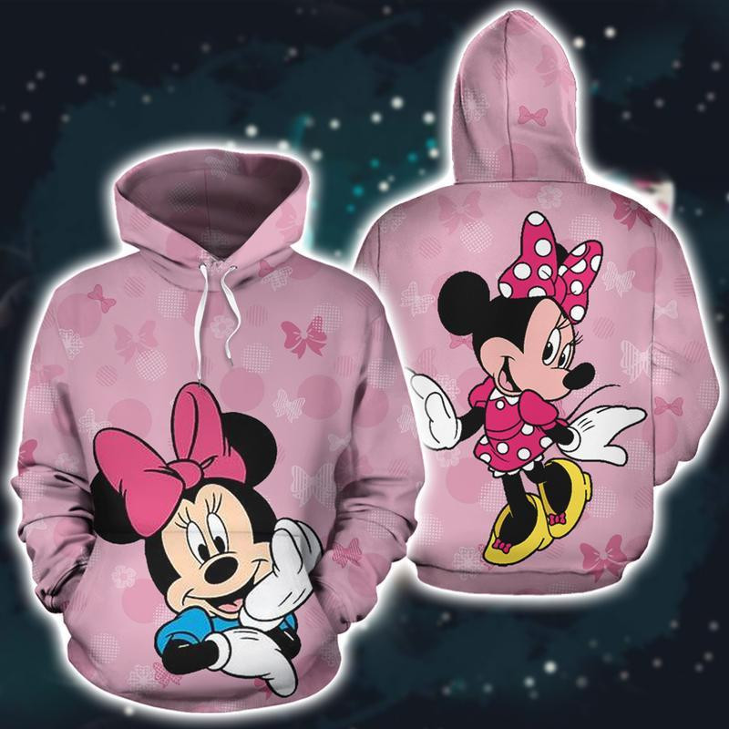 Minnie Mouse Fan Gift, Minnie Mouse Love All Over Print Hoodie
