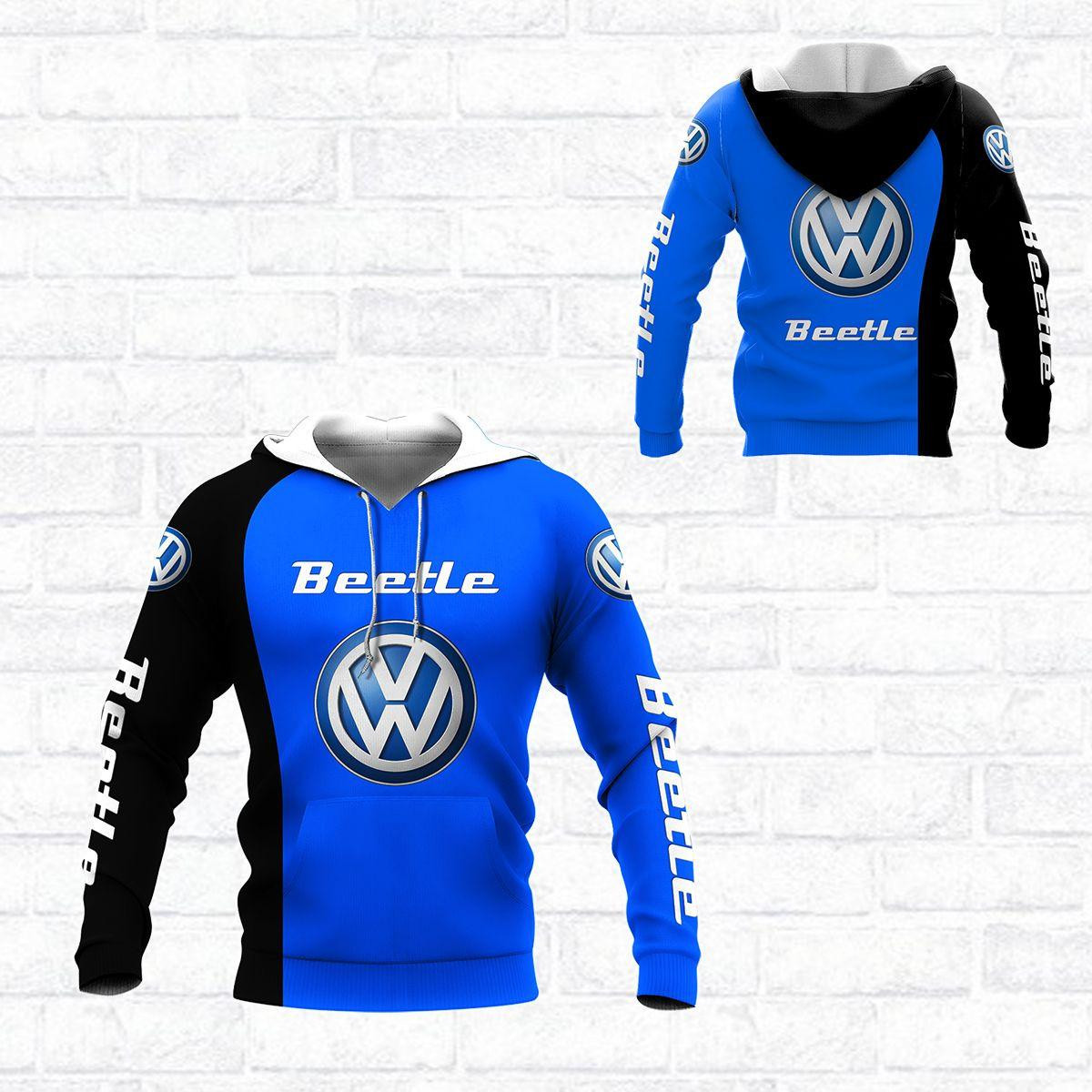 Volkswagen Beetle Shirt 1008, 3d Hoodie Zip Hoodie