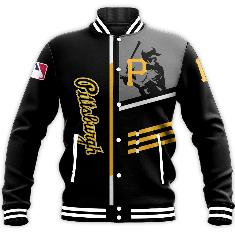 Pittsburgh Pirates Custom Name Number Baseball Jacket V3