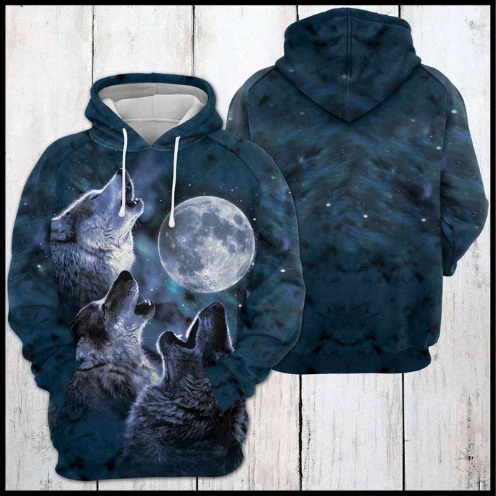 Wolf Howl 3D All Over Print Hoodie & Zip Hoodie
