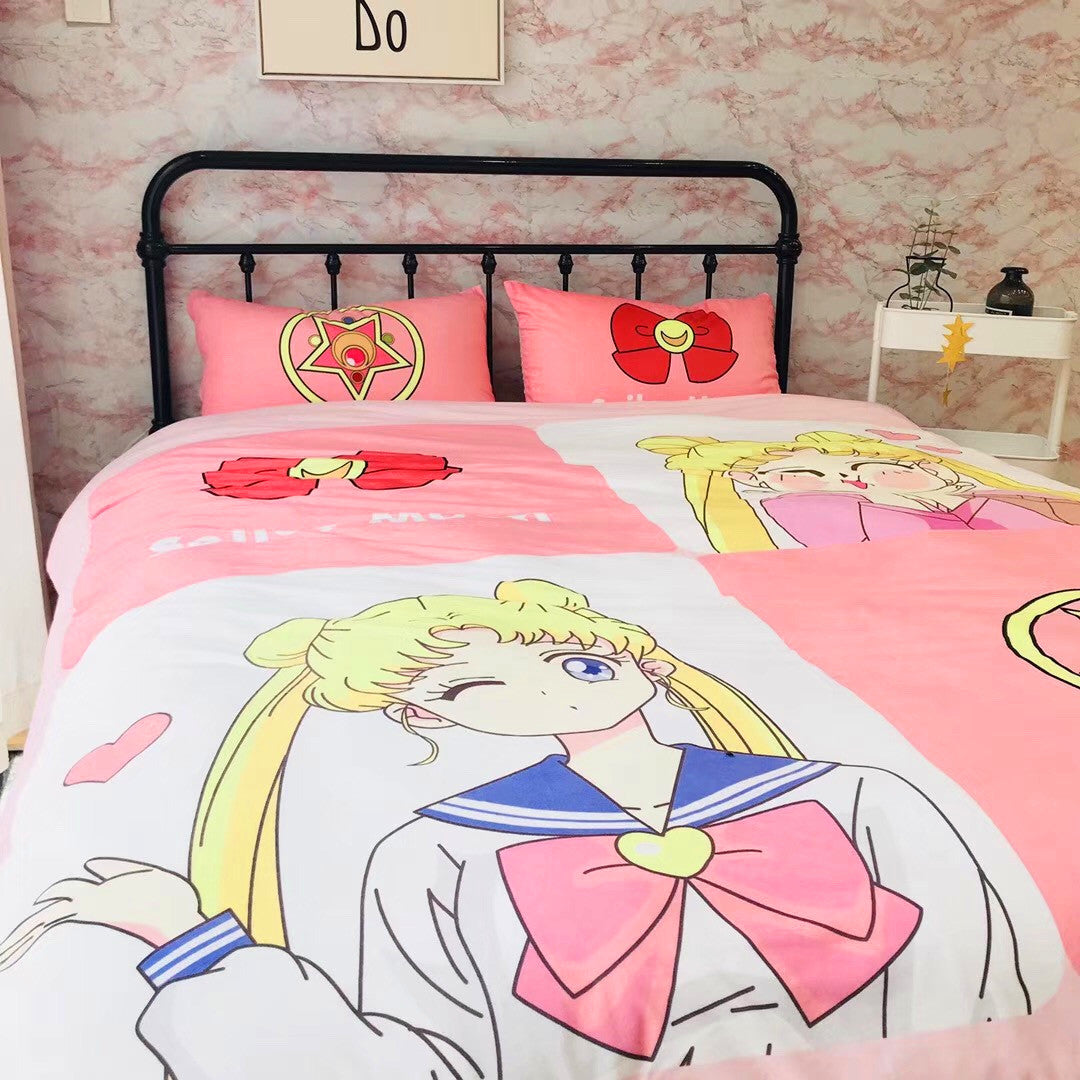 Sailor Moon Bedding Set Sailor Moon Usagi Magic Symbol Duvet Covers