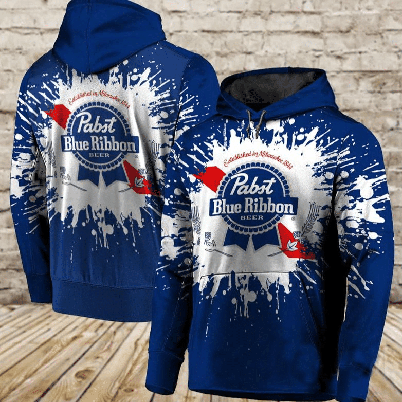 Pabst Blue Ribbon Fan Gift, Pabst Blue Ribbon Aop Hoodie