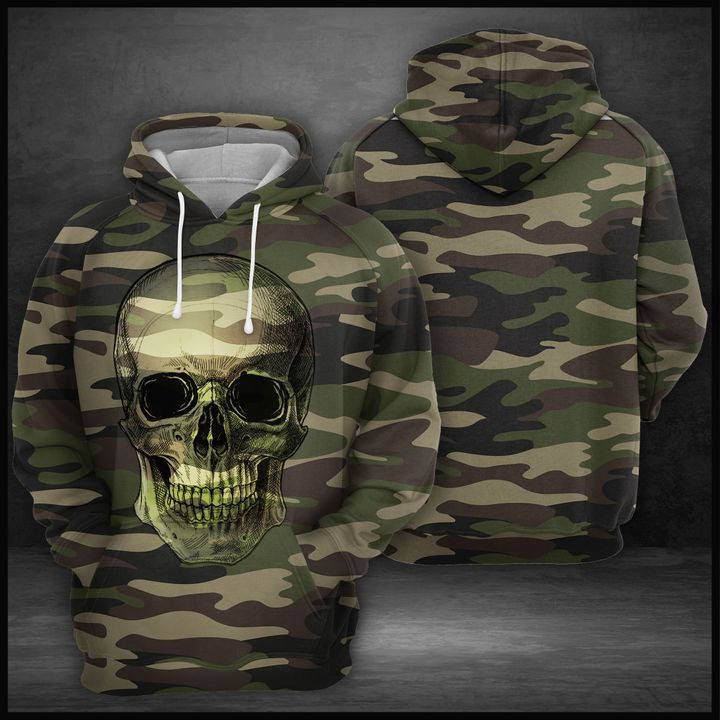 Camo Skull 3D All Over Print Hoodie & Zip Hoodie