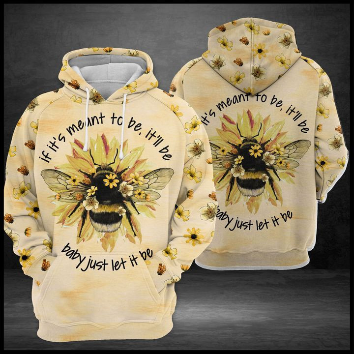 Bee Let It Be 3D All Over Print Hoodie & Zip Hoodie