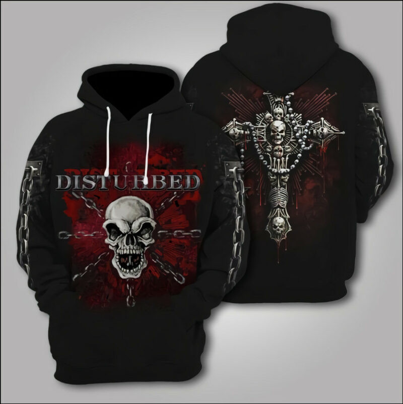 Five Finger Punch Cross Skull 3d Hoodie Zipper Hoodie