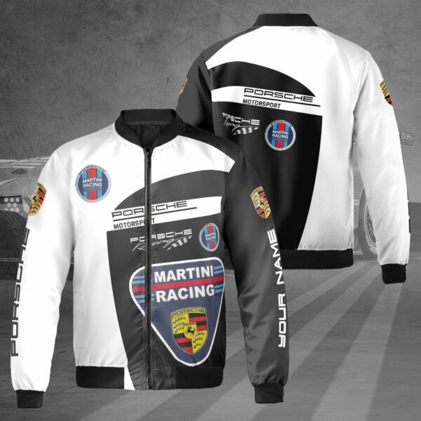 Porsche Racing Team F1 Personalized Bomber Jacket, Martini Racing Bomber Jacket 437 188