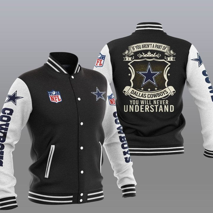 Cowboys Dark You Will Never Understand Baseball Jacket