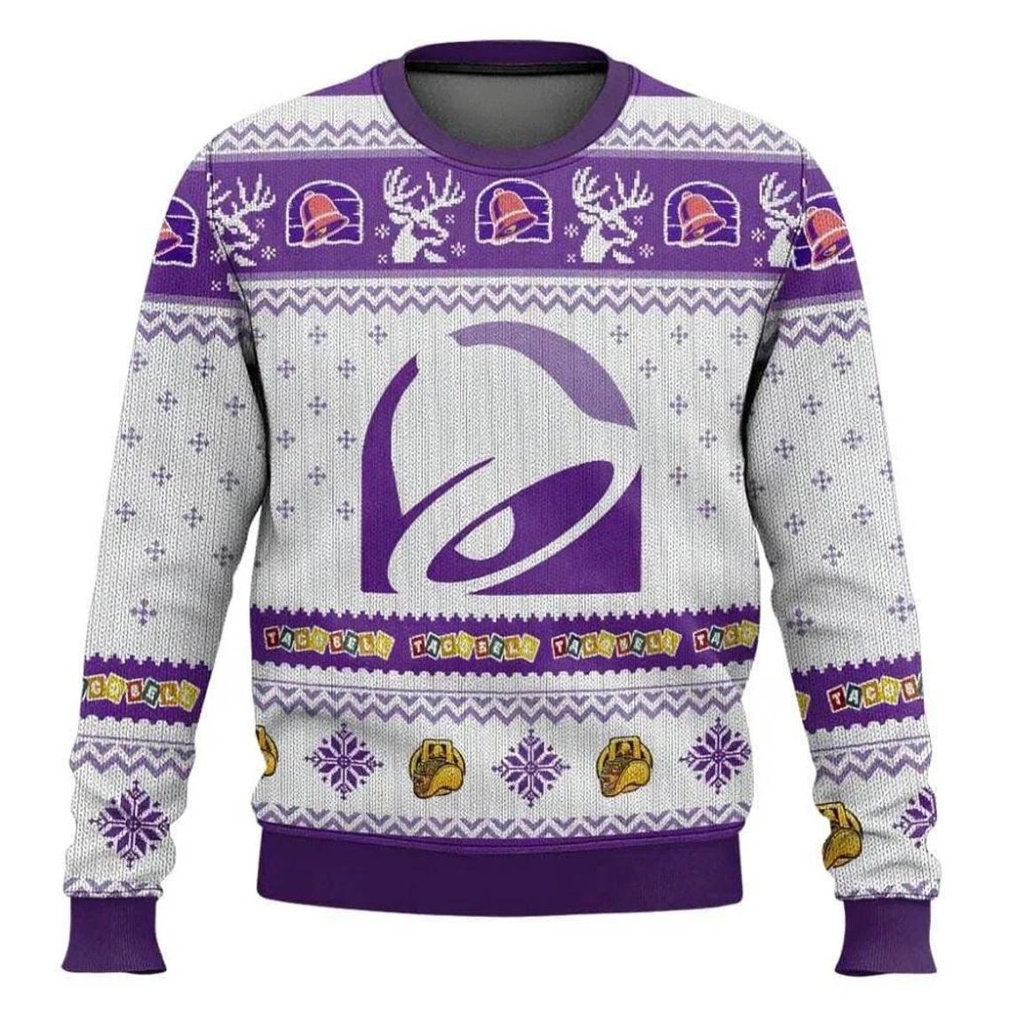 Xmas Taco Bell Ugly Christmas Sweater