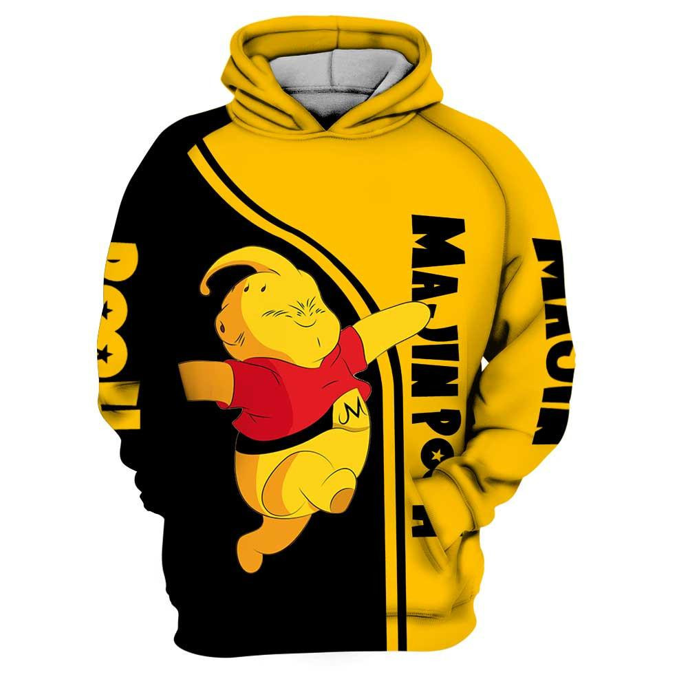 Pooh Bear Winnie The Pooh Majin Buu Dragon Ball Z All Over Print Hoodie, Zip Hoodie