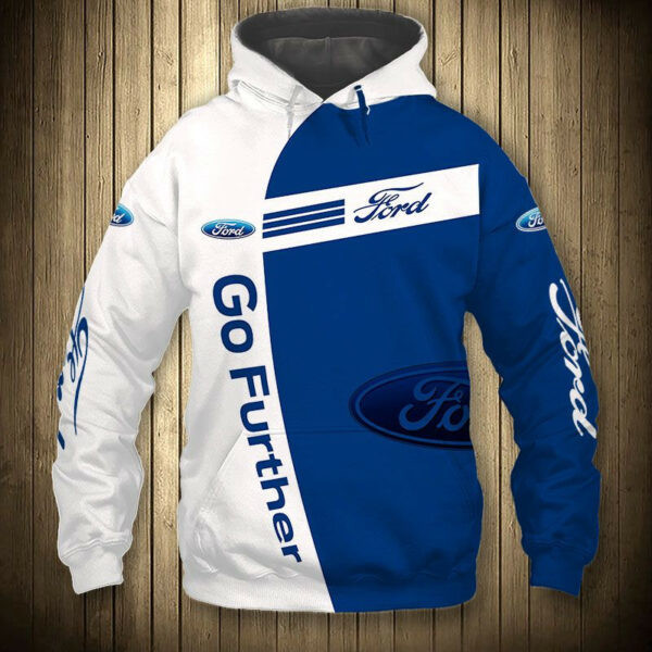 Ford Go Further Sport Car 7k381   Cartoon 3d Hoodie Zip Hoodie 584