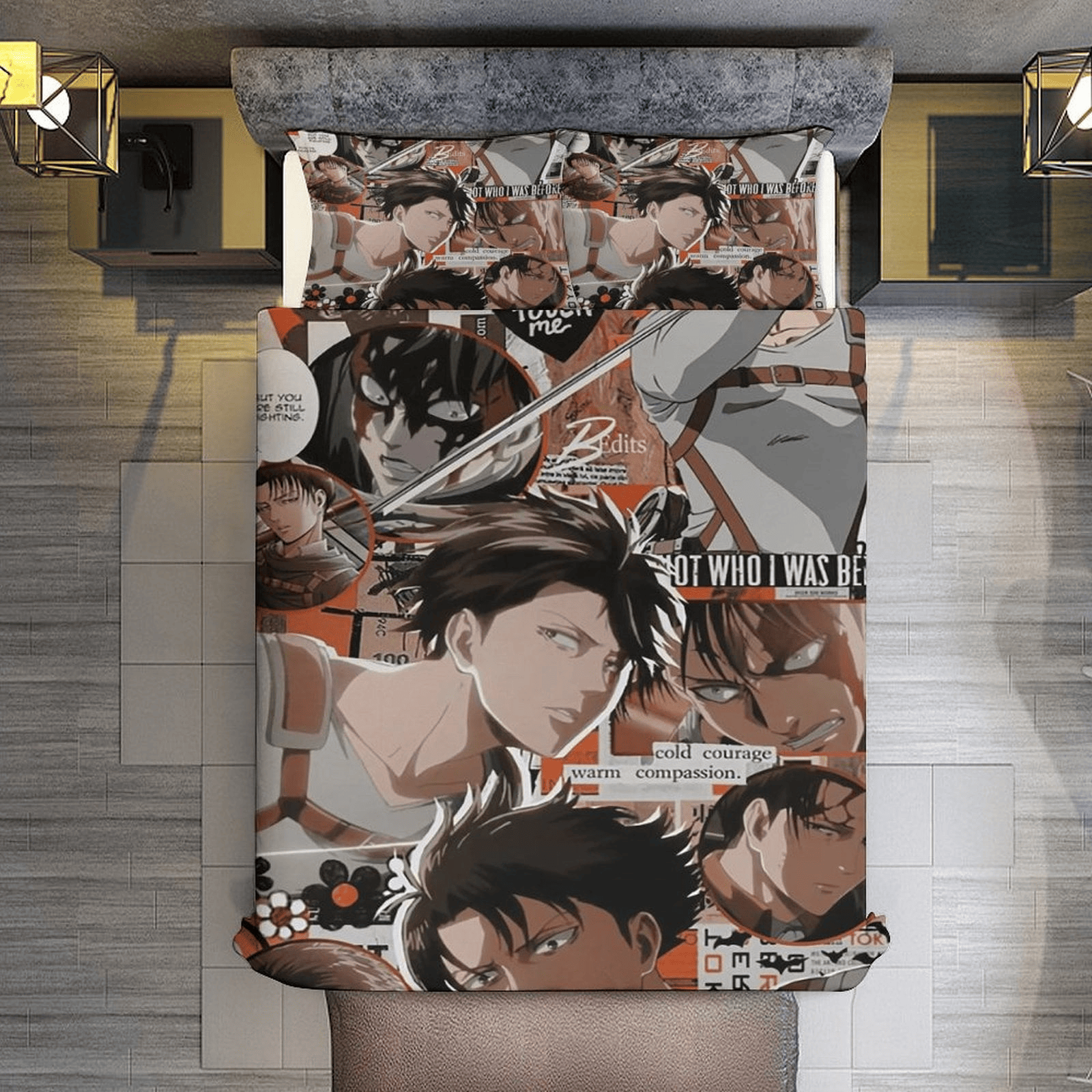 Attack On Titan Bedding Set Levi Ackerman Noth Who I Was Before Duvet Covers