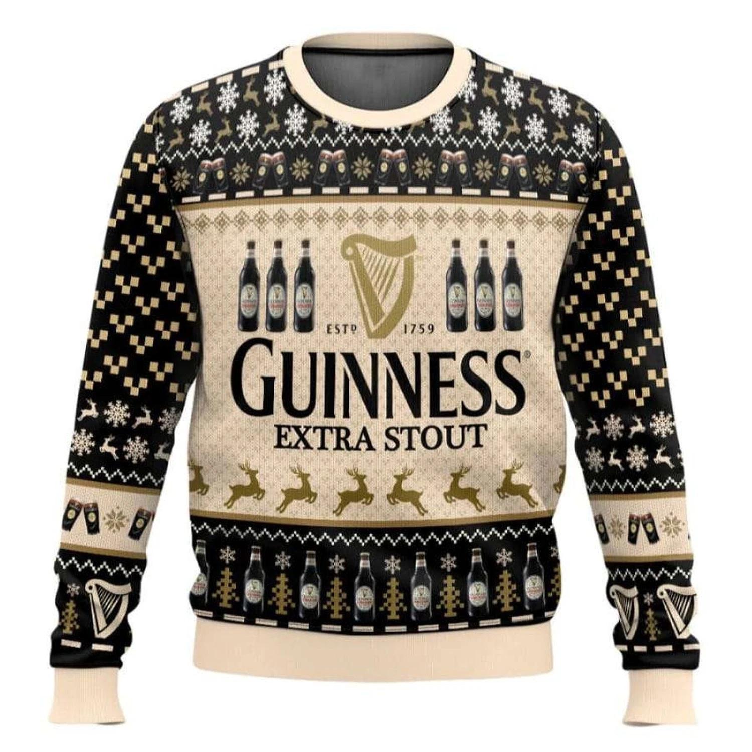 Guinness Extra Stout Ugly Christmas Sweater