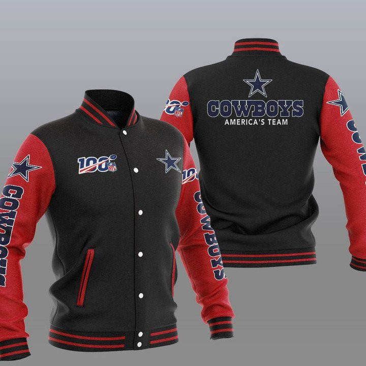 Cowboys Dark Red America Team Baseball Jacket